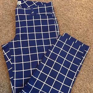 Blue fitted ankle dress pants!